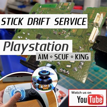Preview: playstation controller reparaturservice analogstick einbau hall effekt tmr sticks